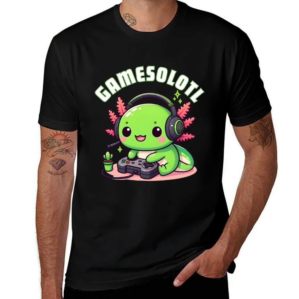 Gamesolotl Axolotl Video Games Kawaii Anime Gamer Gamesolotl Axolotl Gamer Kawaii Axolotl Lovers Video Game Lovers TShirt