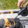 Hand Crank Air Blower Lightweight Manual BBQ Grill Fire Starter Hand-Cranked Barbecue Fan Outdoor Camping Barbecue Picnic Tool