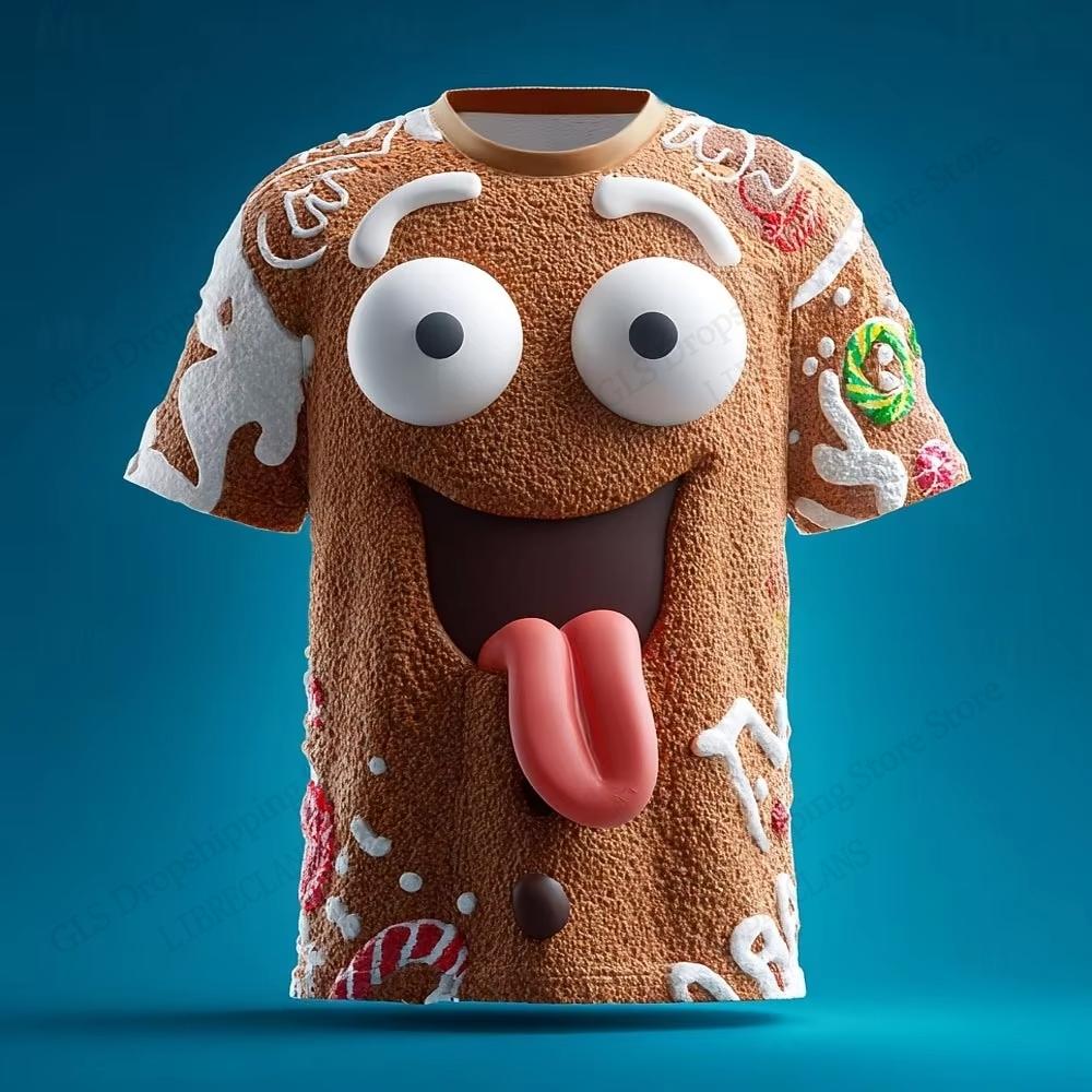 

New Funny Santa Claus 3d Print T-shirt Men Women Kids Hip Hop Tops Christmas Short Sleeve Casual T Shirt 160