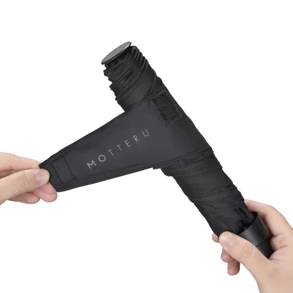 ITSUMO Schlanker Flaschen-Taschenschirm, leicht, für Sonne und Regen, schwarz, leicht, Sonnenschirm mit Etui, kompakt, stilvoll, für Outdoor-Reisen, Tag (Tagelang)