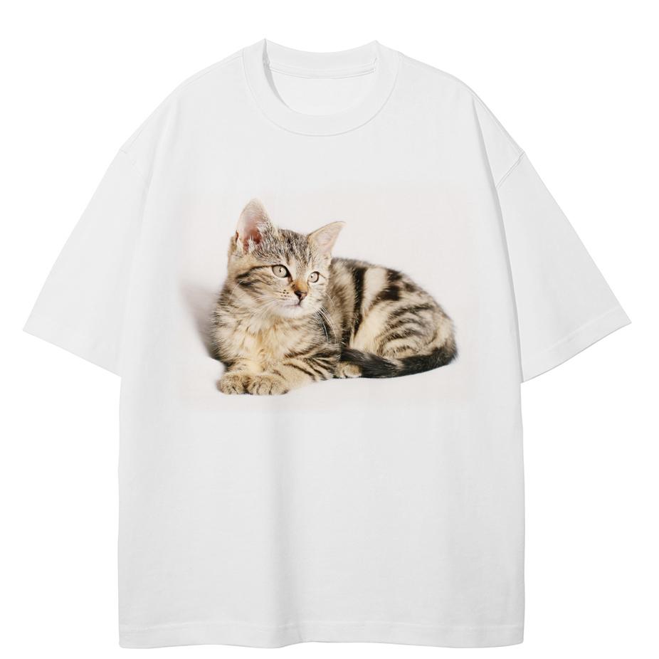 

Streetwear Civet Cat Graphic T-Shirt Cotton Tshirt Unisex Tops Tees Summer Short Sleeves T Shirt - Men s Summer Cotton Graphi... 5XL різнокольоровий