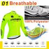 2025 Tour De Giro D'ITALIA Cycling Jersey Set Winter Thermal Fleece Long Sleeve Cycling Clothing MTB Bike Clothes Cycling Suit