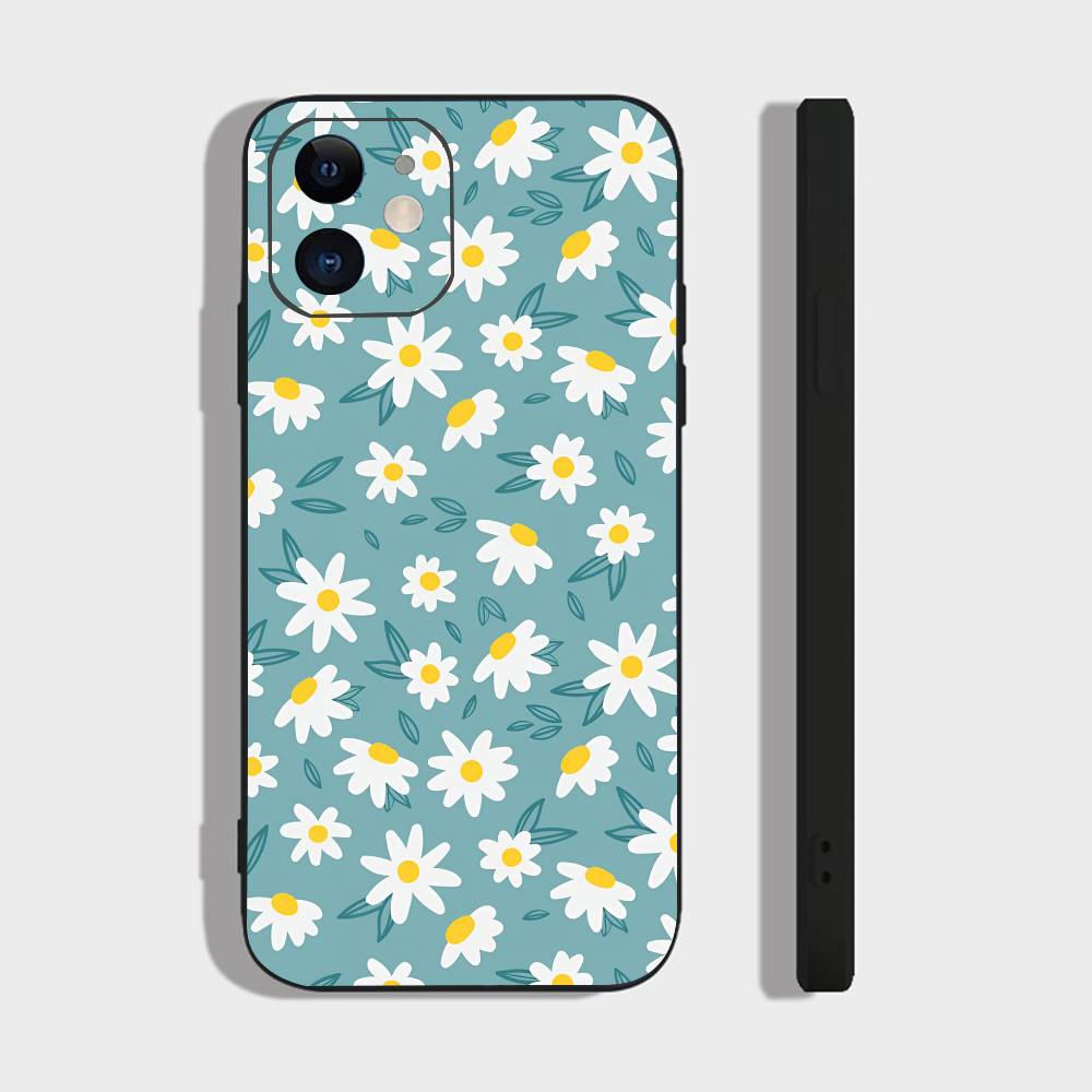 Flower Art For Iphone 17 Air 16 Pro Max 15 14 13 Full Cover Anti-Shock MagSafe Cover