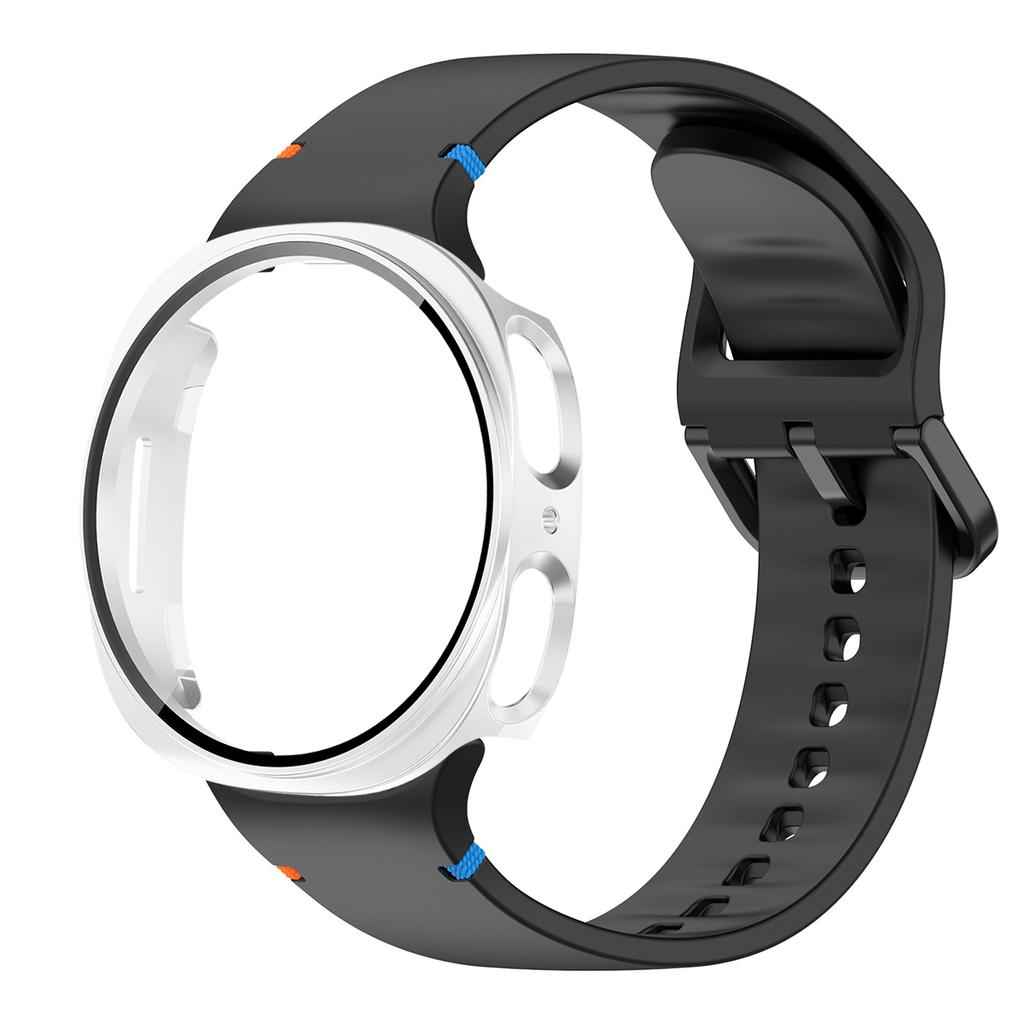 Silikonarmband für Samsung Galaxy Watch 8 40 44mm Armband Mit Hülle Displayschutz Bumper-Abdeckung für Smart Strap Handgelenkzubehör