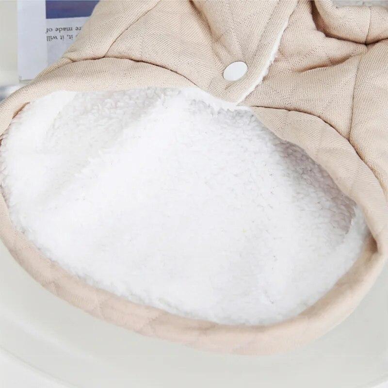 Winter Warm Dog Coat Soft Thick Cotton Dog Jacket for Small Medium Dogs Cute Bear Pattern Puppy Vest Yorkie Chihuahua Clothing