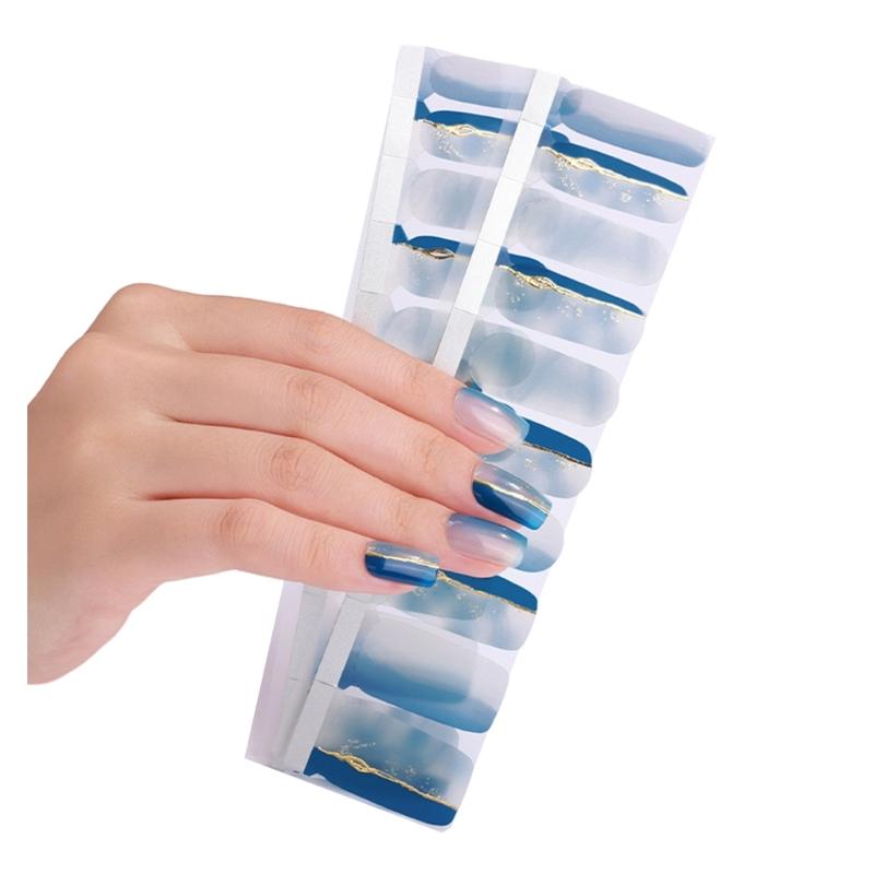1 Sheet Nail Stickers Nail Strips Self-Adhesive DIY Nail Art Perfect for Nail Enthusiasts and Professional Manicurists