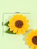 Sunflower Hair Clip for Girls Solid Polyester Hairpins Korean DIY Fashion Hairwear Handmade Hairgrips Children Hair Accessories
