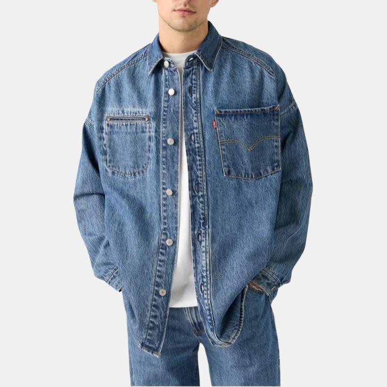 Levis Comfortable Versatile Casual Fashion Loose Denim Jacket Men Jackets 003M1-0001