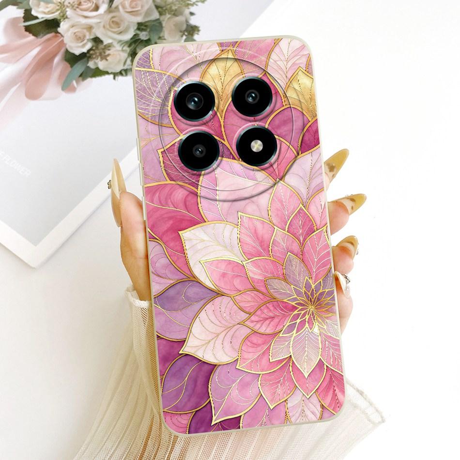 For Realme 13 Pro 13Pro+ Cute Cat Flower Cartoon Phone Case For Realme 13Pro Plus 5G Shockproof Soft Silicone Covers Bumpers