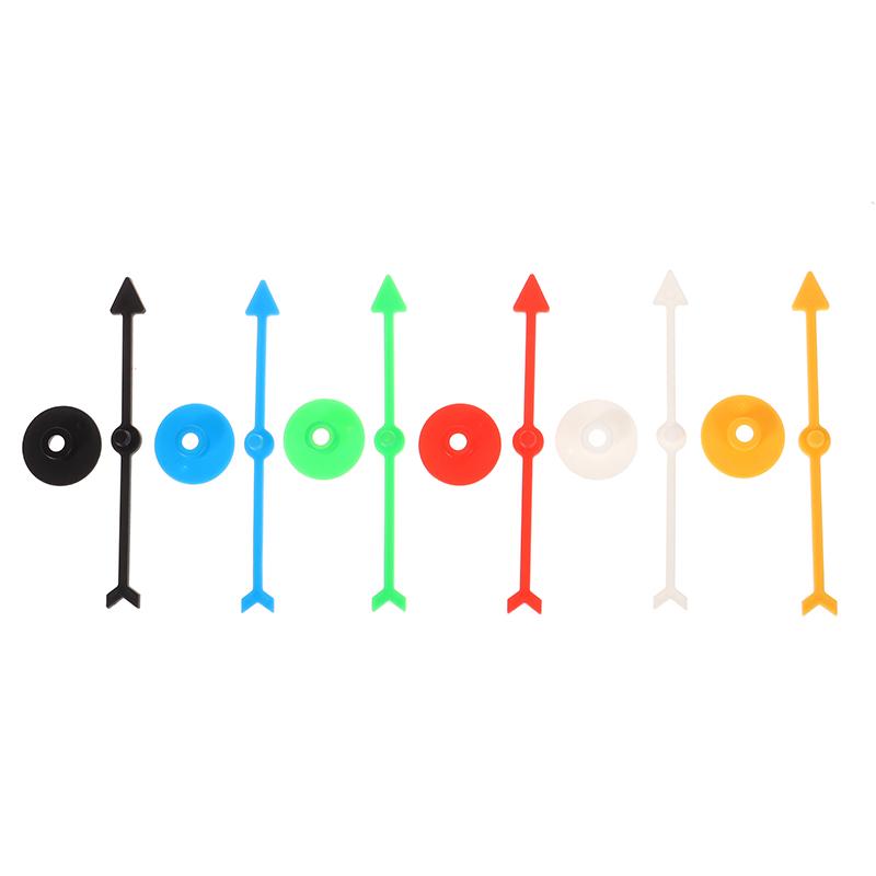 6 stk 10 cm Plast Roterende Pilpeker DIY Brettspill Barnas Leketøystilbehør DIY-tilbehør