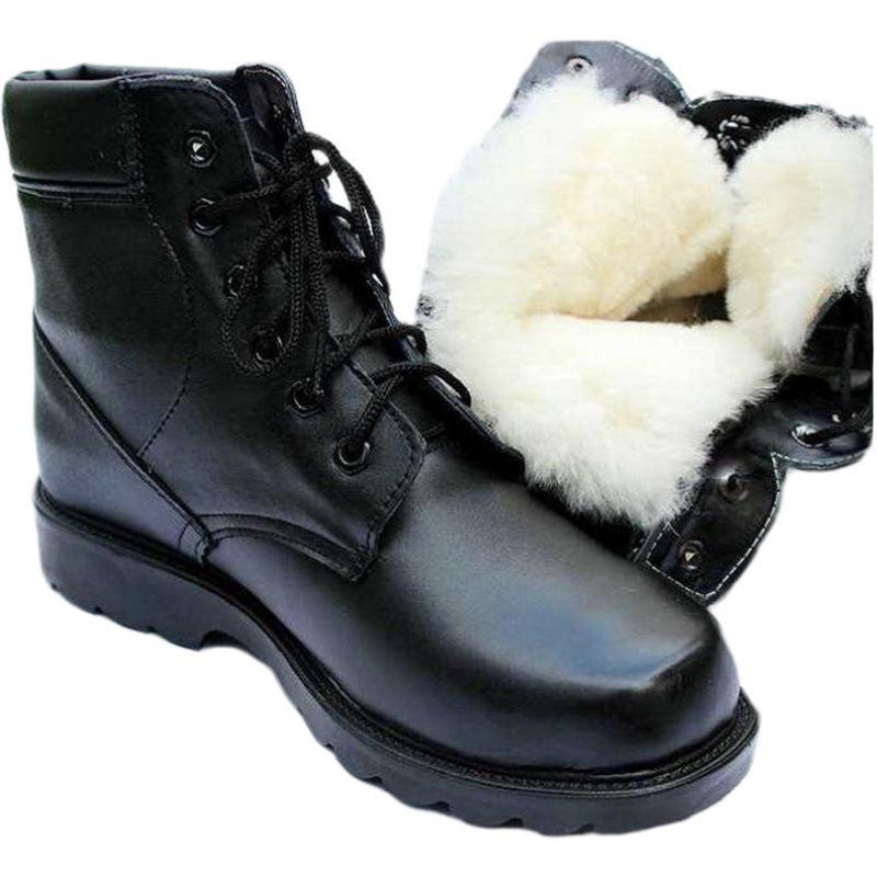 

Мужские зимние хлопковые ботинки с шерстяной подкладкой — теплые зимние ботинки в стиле милитари для активного отдыха 43