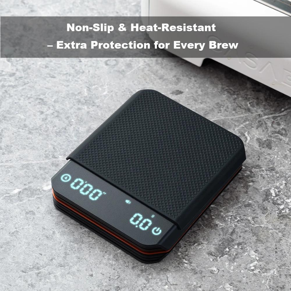 Portable Mini Digital Coffee Scale 2kg1g Rechargeable High Precision LED Kitchen Scale with Timer Suitable for Hand Pour Coffee