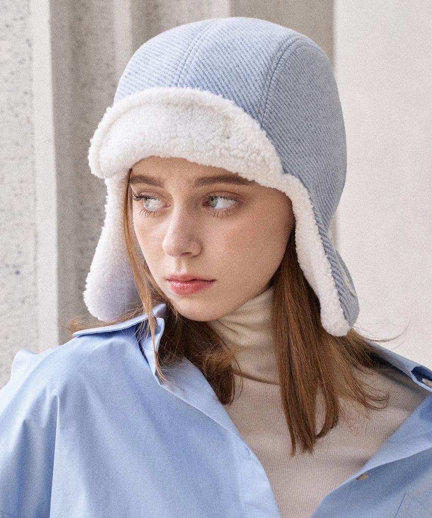 Hwaiteusaenjeu Melange Trooper Hat Perrybill (3 Colors)