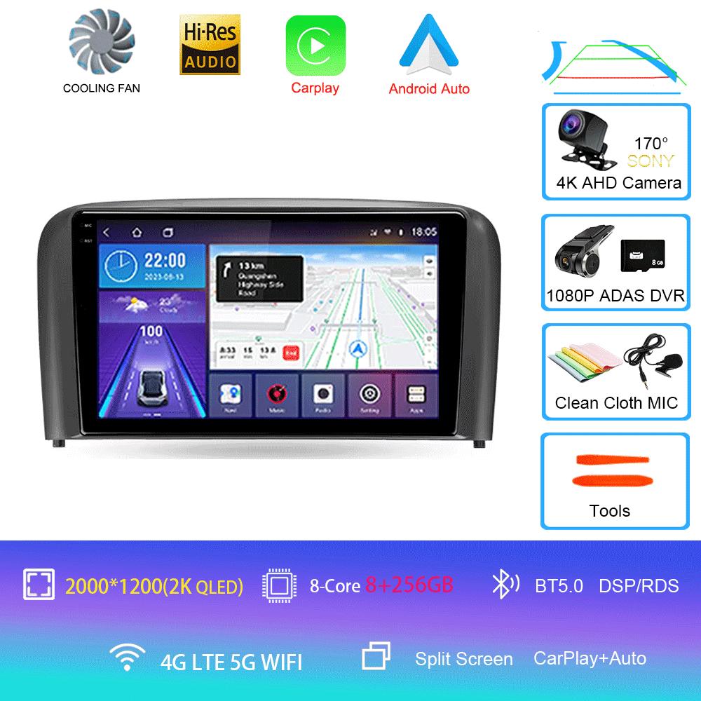 Car Radio Android 14For Volvo S80 1998 1999 2000 2001 2002 2003 2004 2005 2006 Navigation GPS Multimedia Player Stereo Carplay