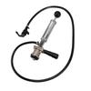 Beer Keg Pump 4in D System Chrome Iron Easy Operation Tight Sealing Keg Tap with Faucet Hose for