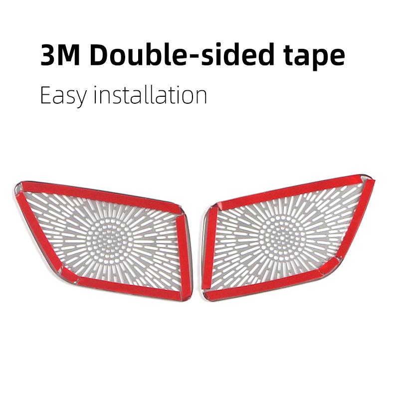 For Haval Jolion  2022 2023 Stainless Steel Car Front Air Vent Dashboard Outlet Frame Cover Trim Ring Stickers