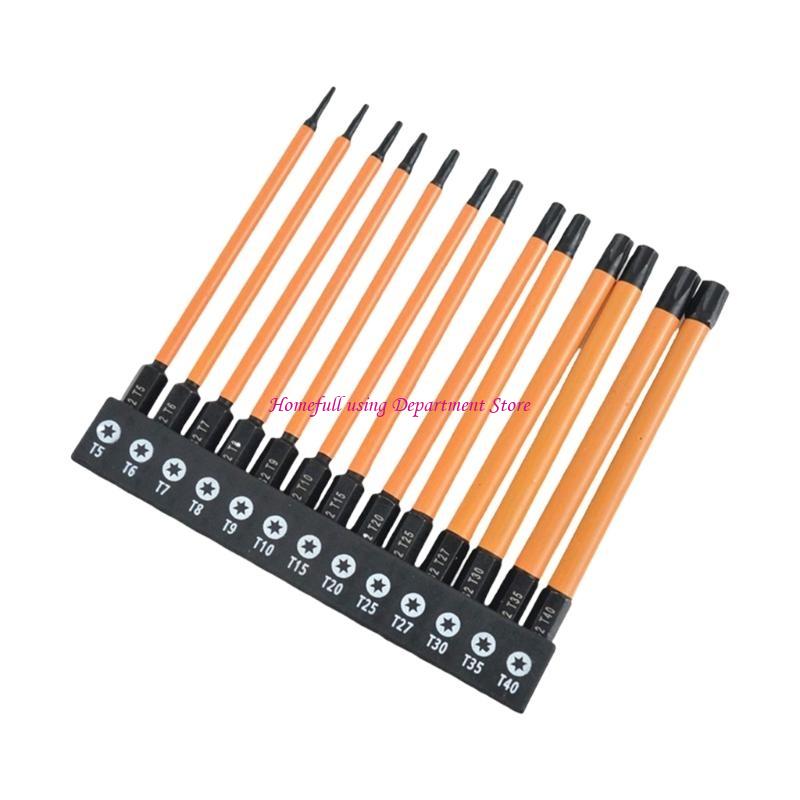 

13Pcs Impact Head Allen Wrenches Drill Bit Set Steel Bit Set Screwdriver