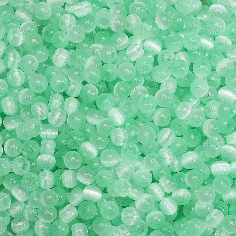 Mărgele de sticlă ochi de pisică jeleu 4mm, mărgele mici, mărgele libere, accesorii DIY lucrate manual, mărgele pentru înșirat manual, mărgele rotunde, lanț pentru telefonul mobil, mărgele rotunde, culoare încântătoare