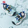 Kids Closed Toe Sandals Rotary Buckle Breathable Mesh Beach Shoes Wear Resistant Summer Water Shoes For Boys Girls