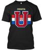 Croatia T-Shirt Made In the USA Size S To 5XL