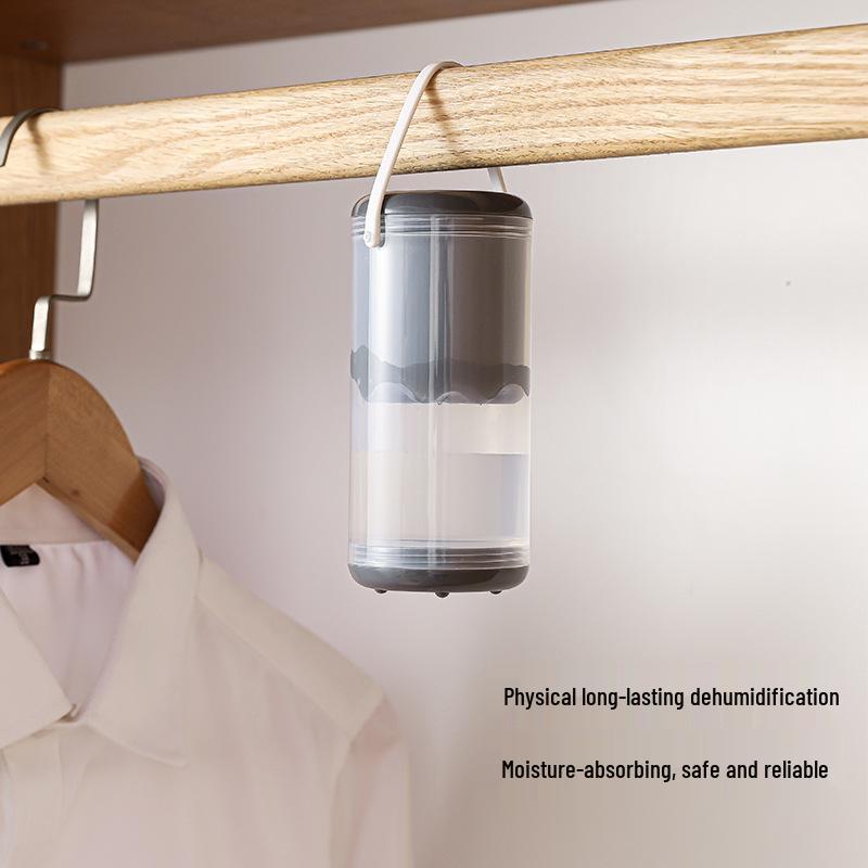 Hanging Reusable Wardrobe Dehumidifier Box with Scented Sheets - Moisture-Proof, Mildew-Proof, Odor Remover for Small Dorms