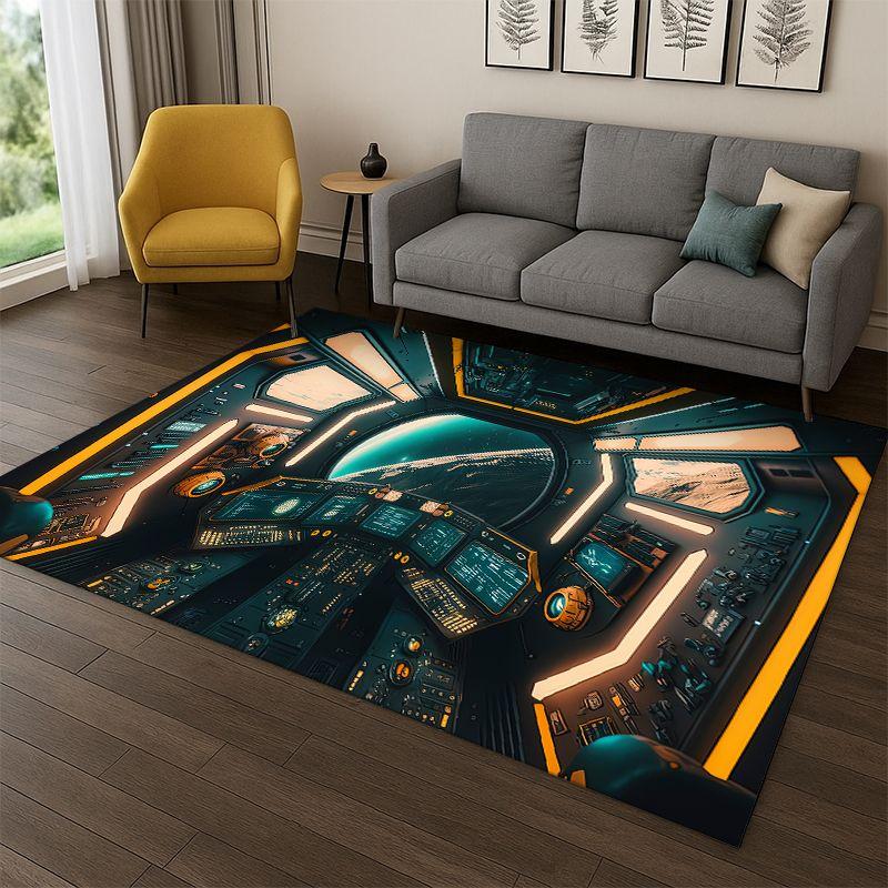 

Tappeto Antiscivolo per Cabina di Pilotaggio Aereo, Astronave, Moto, per Camera da Letto, Soggiorno, Divano, Zerbino, Arredamento Casa 40x60cm