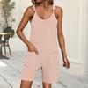 Women's Casual Fashion Jumpsuit Casual Solid Color Strap Jumpsuit