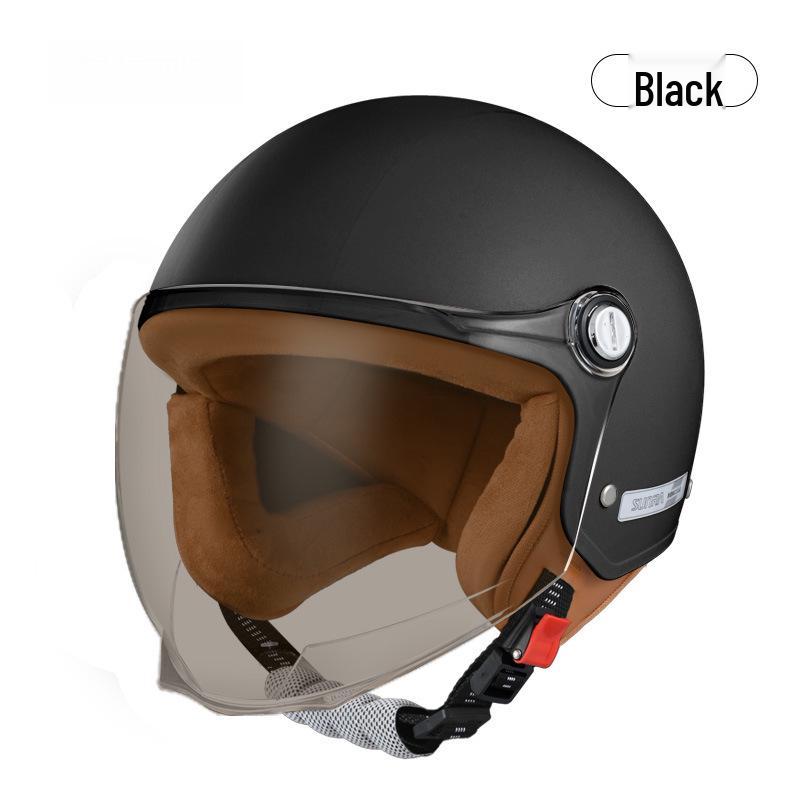 3C Certified Unisex Winter Electric Vehicle Helmet with Cold Protection and HD Sun Shield - TQ301
