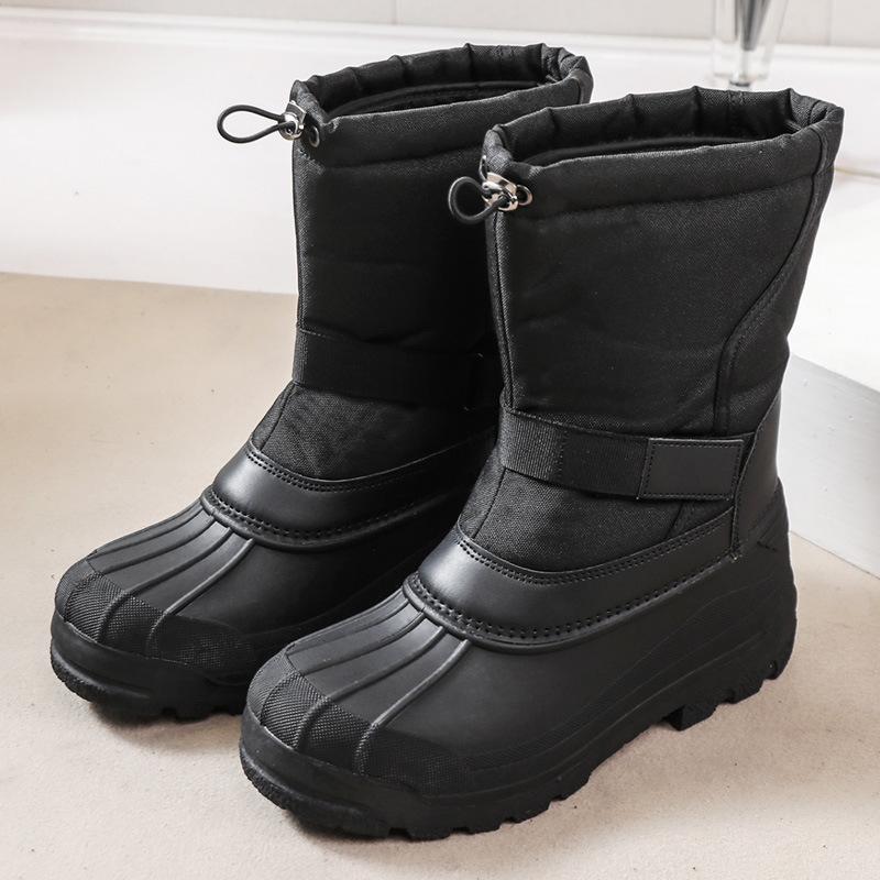 New Snow Boots Men's and Women's Non-slip, Waterproof, Cold-proof and Warm Outdoor Middle Help Snow Boots Thickened Snow Boots
