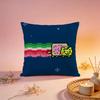 Hot Nnyan Catful Cushion Cover Comfortable Durable Pillow Cover MultiScene for Home Office Car Sofa