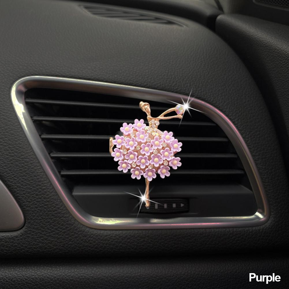 Tjej Bil Luftkonditioneringsventil Tusensköna Parfymklämma Utsökt Dekoration Söta Tillbehör Allt för Biltillbehör för Kvinnobilar