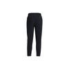 Under Armour Ottoman Solid Color Lace-Up Fleece Training Knit Pants Women Pants Black 1379778-001