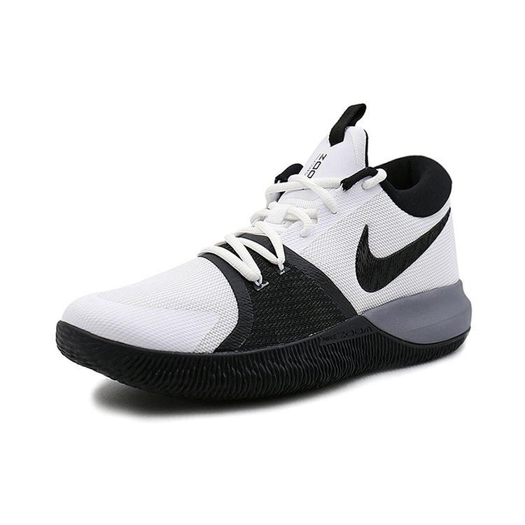 Nike Zoom Assersion EP Fabric Synthetic Leather Comfortable Versatile Shock Absorption Non-Slip Low-Top Retro Basketball Shoes 917506-100