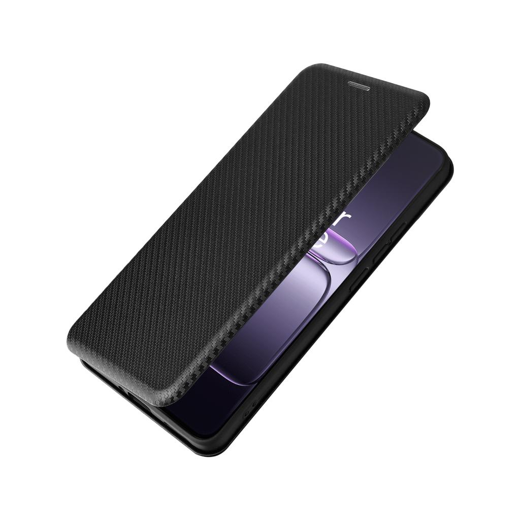 For OnePlus Ace 5 Racing 5G/Nord CE5 5G Case Carbon Fiber Texture Drop-Proof PU Leather Phone Cover