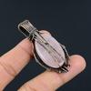 Rose Quartz Jewelry, 999 Copper Wire Wrapped Pendant Handmade Gemstone Jewelry, Gifts For Wife Brand New Pendant