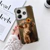 Cute Highland Cow Plating Phone Case For Xiaomi Redmi Note 14 15 Pro Plus 13 12 11 11S 11T 10 9S 9 5G Anti-Fall Airabag Cover