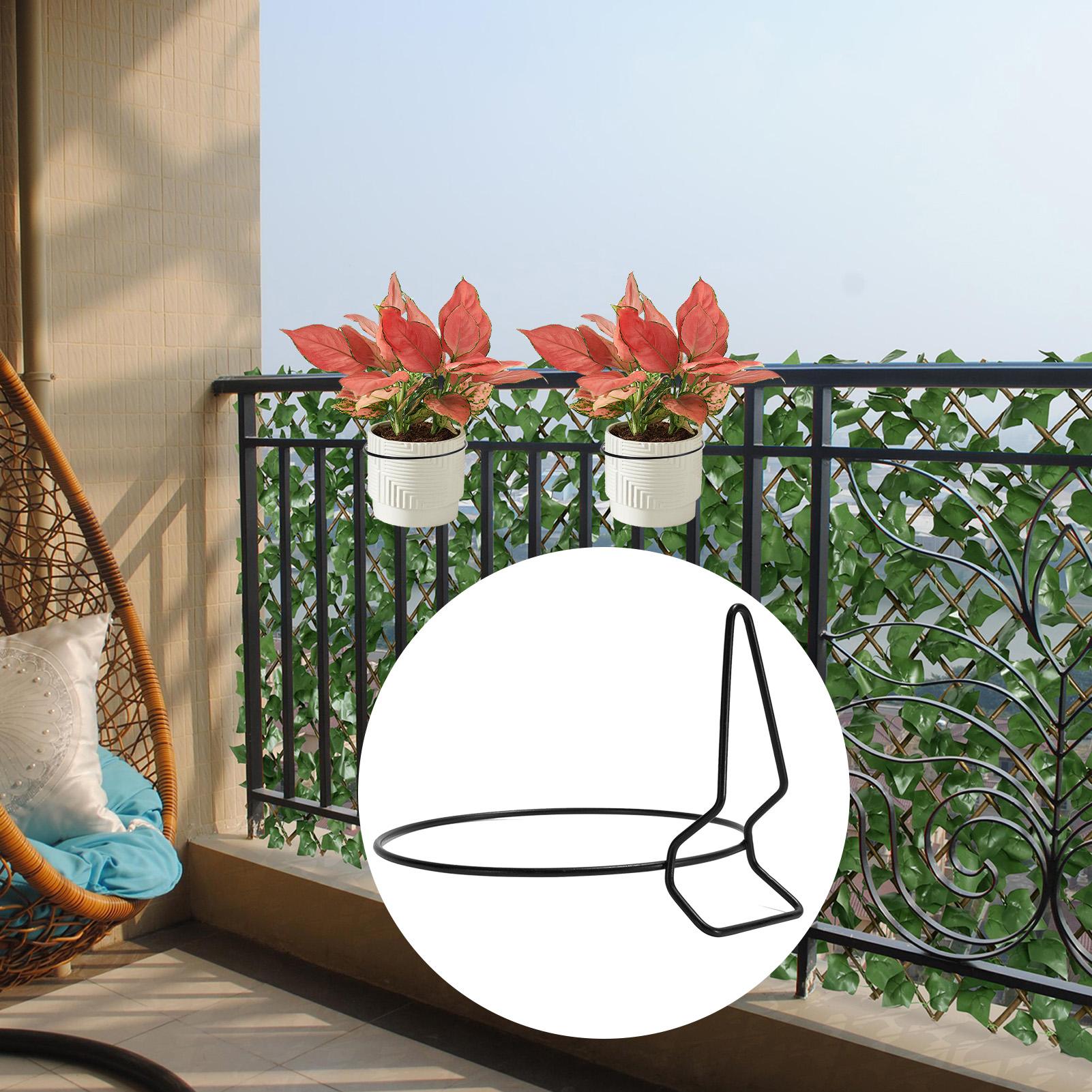

Wall Plant Holder 4 Pieces Stable Decorative Bracket Wall Mounted Plant Bracket For Bedroom Living Room Balcony Railing Garden CN