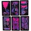 Neon Moon Tarot Cards With Copper Paper Material For Fun At Amusement Parks