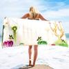 Cactus Beach Towel Blanket, Oversized Microfiber Pool Bath Swim Towel,Thin Absorbent Quick Dry and Sand Free Adults Beach Towel