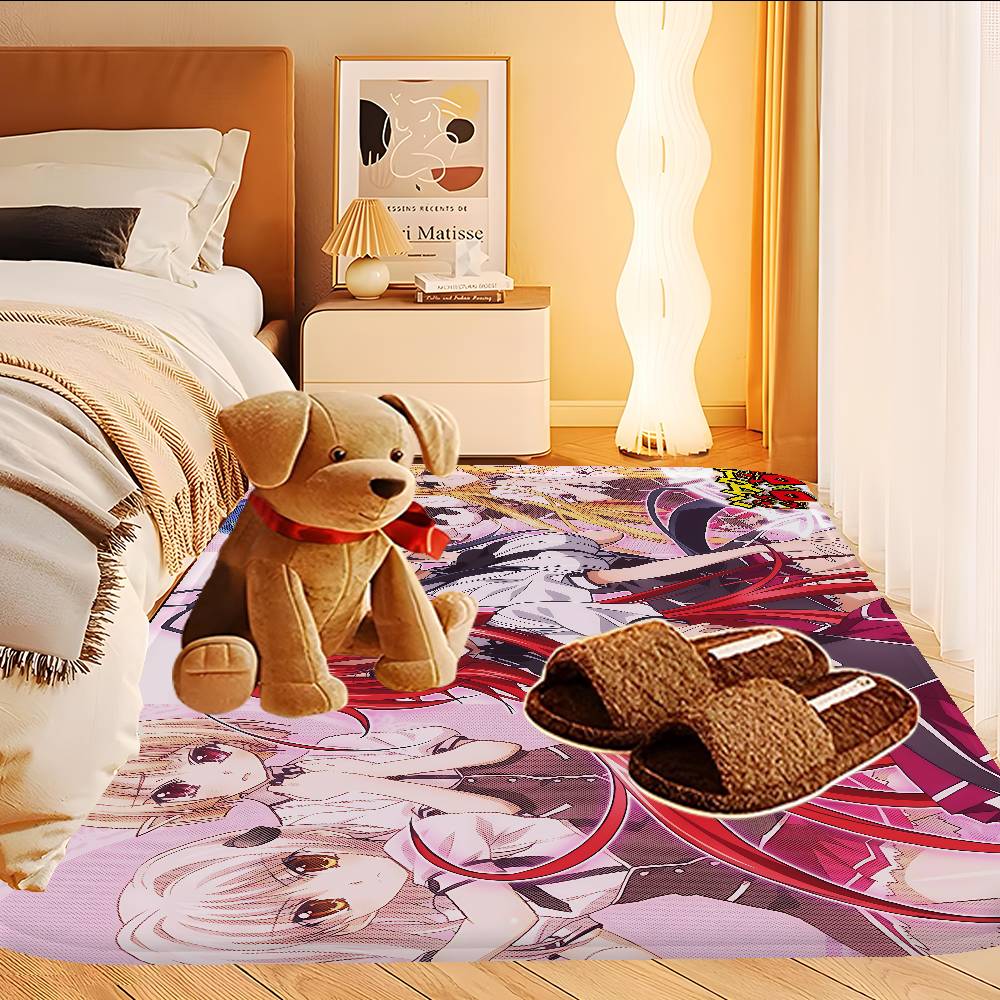 

High School DxD Anime Floor Mat INS Style Soft Bedroom Floor House Laundry Room Mat Anti-skid Household Carpets 40x60cm