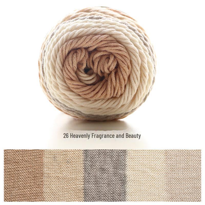 Ruyi Bird Milk Cotton Multicolor Yarn for DIY Knitting Projects - Scarf, Pillow, Blanket