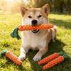 1Pc Carrot Dog Rope Toy Braided Cotton Chew Toy Safe Durable Puppy Teething Molar Clean Teeth Pet Toy