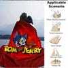 1pc Tom Jerry Flannel Blanket, Soft Skin Friendly with Digital Printing, Various Sizes Available for Family, Friends, Birthday