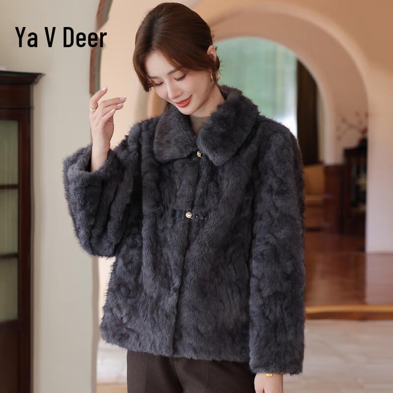

Yalu Women s Faux Fur Lined Lapel Coat 3XL