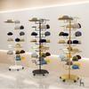 Cap Storage Stand Organizer Display Caps Holder Mobile Metal Hat Organizers Adjustable Hats Organization Support with Wheels