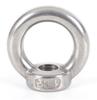 10Pcs Eye Bolt nuts M3~M24 Length 9mm-80mm 304 Stainless Steel Lifting Eye Screw Ring Hooking Loop Hole for Cable Rope