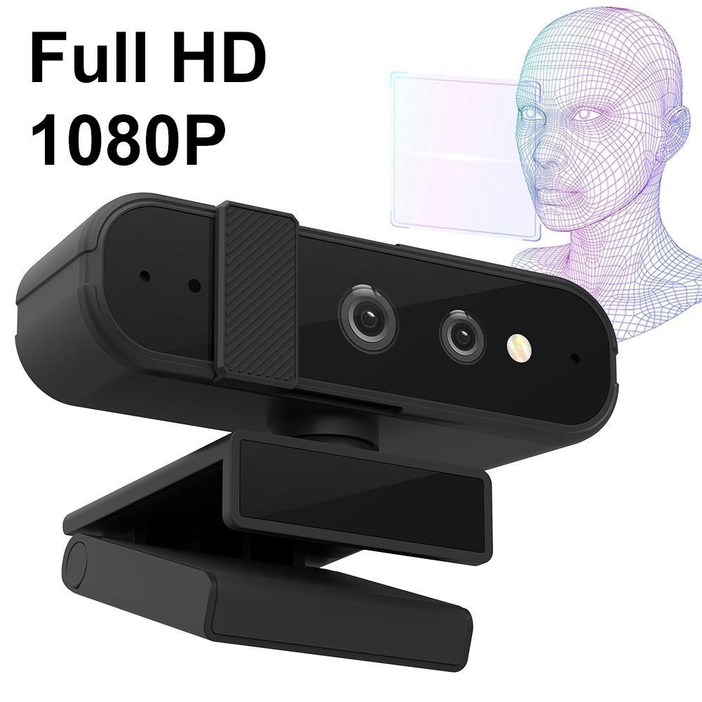 

HD 1080P 30FPS USB Computer Web Camera for Windows Hello Facial Recognition Webcam Compatible with Win10/11 Autofocus Web Camera spain