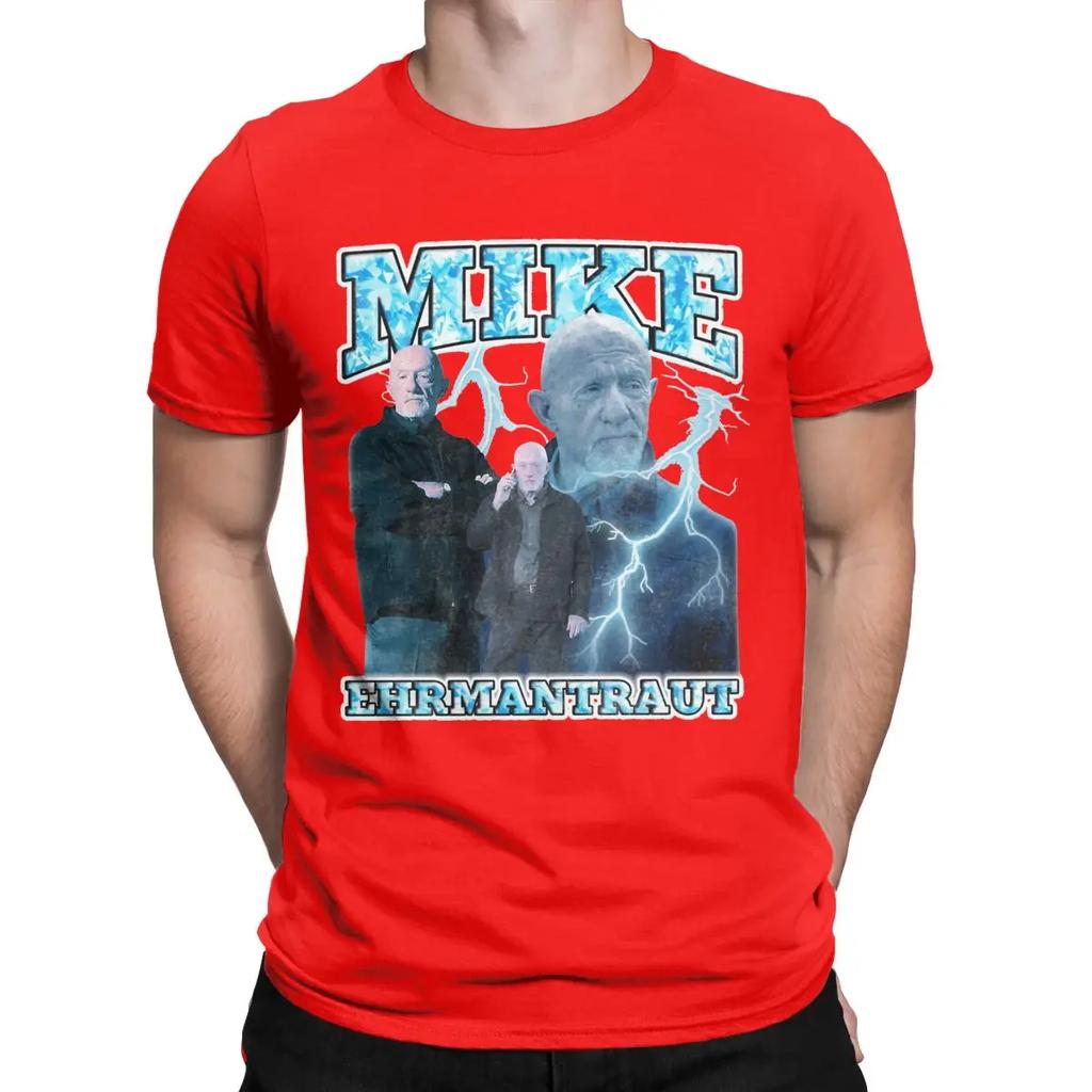 Vintage Mike Ehrmantraut Breaking Bad Vintage 90's Retro T-Shirts for Men Round Neck Cotton T Shirt Short Sleeve Tees Gift Tops