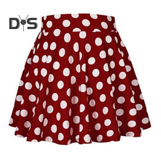 

Женское весенне-летнее платье-юбка с принтом в горошек, мягкое, дышащее, свободное, с высокой талией, А-силуэт, плиссированное, миди-платье, модный праздничный костюм L красный