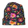 Mexican Floral Boho Pattern Skull Cap Unisex Hip Hop Beanie Hat